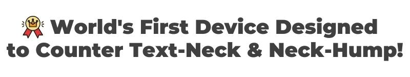World's first device to counter text neck hump forward neck neckrecliner neckstretch at home thoracic shoulder neck traction device for cervical decompression