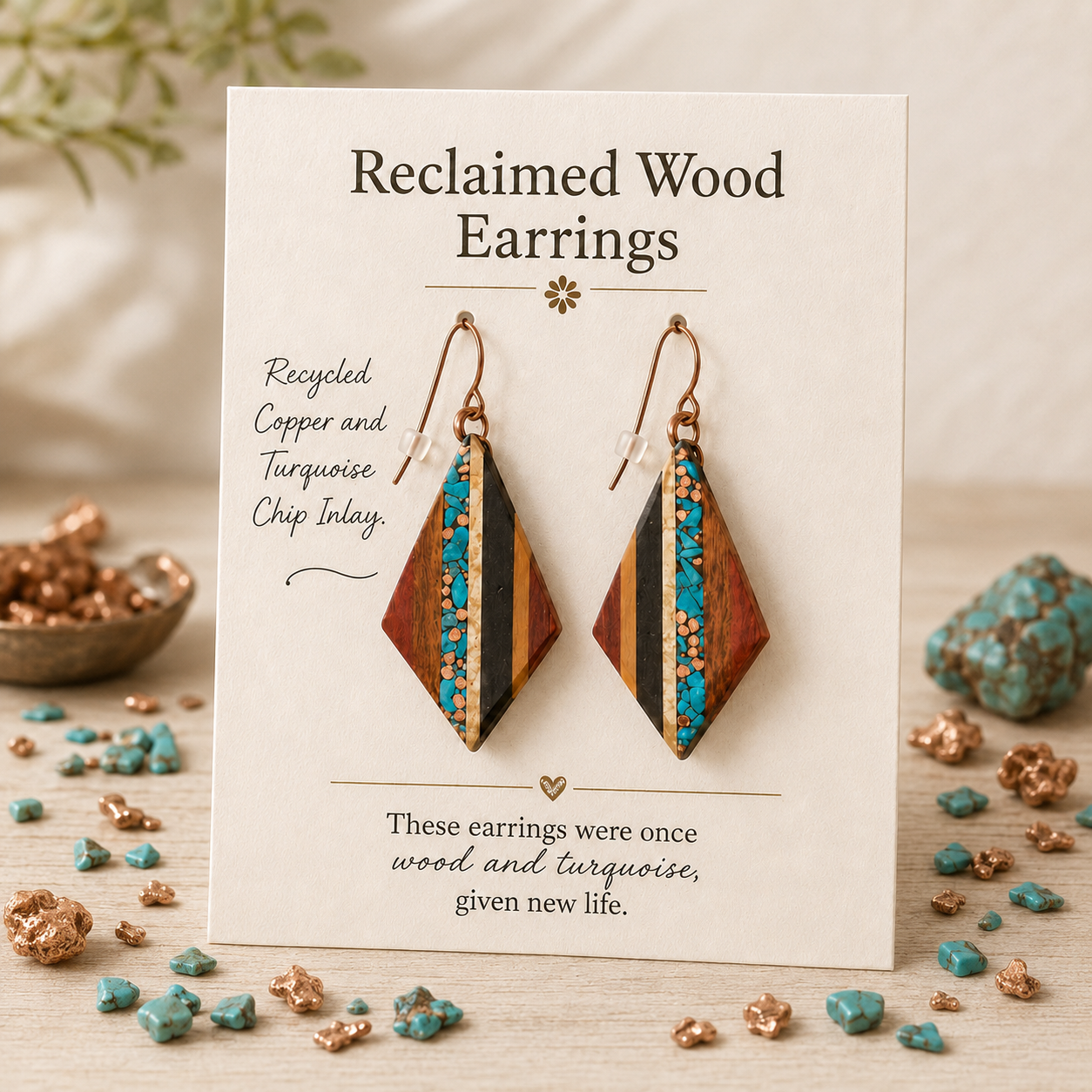Reclaimed Wood Earrings