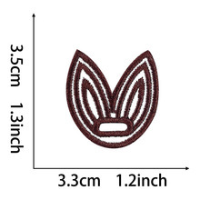 Hand-embroidered petal button hook decoration