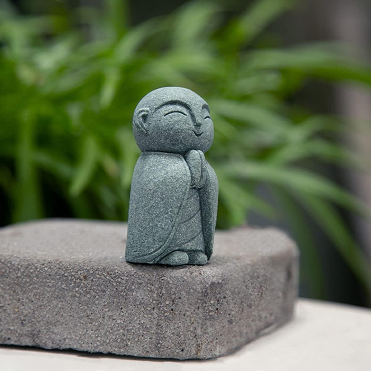 Handcrafted Stone Zen Jizo Statue Set (All 5 Designs Included)