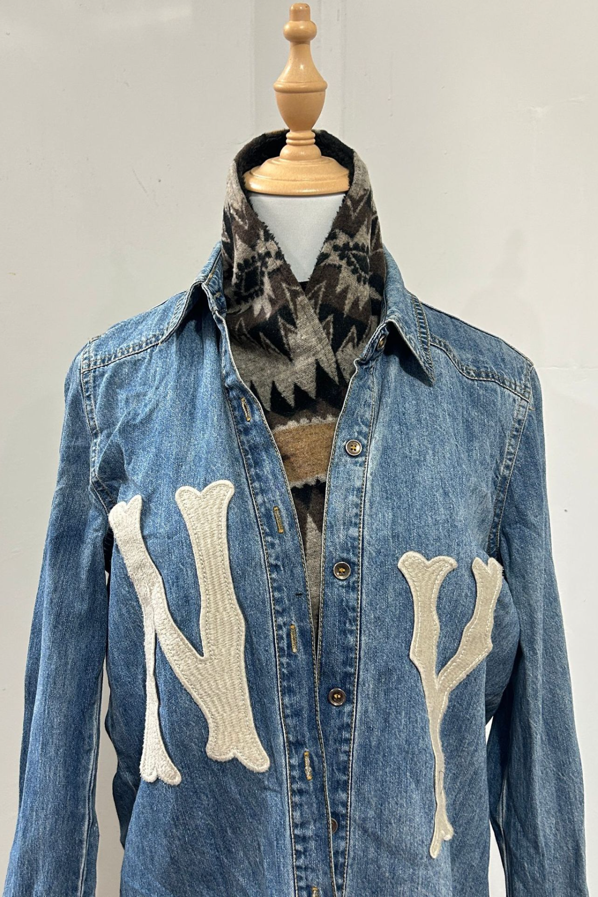 Women's Western Cowboy Aztec Warm Neck Hood