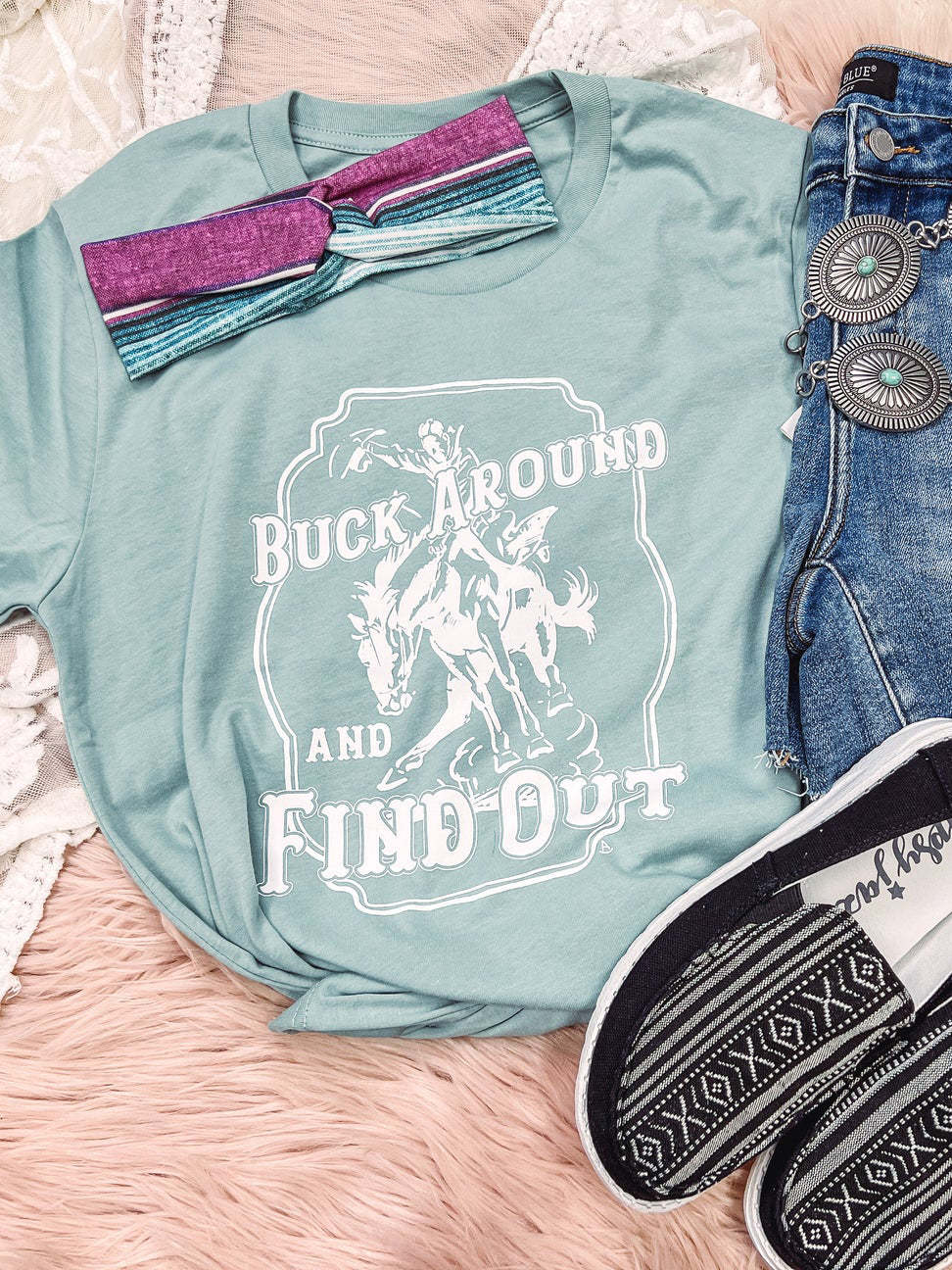 Buck Around & Find Out Womens Cropped Fashion T-Shirt