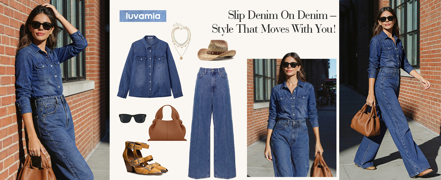 denim tops for women