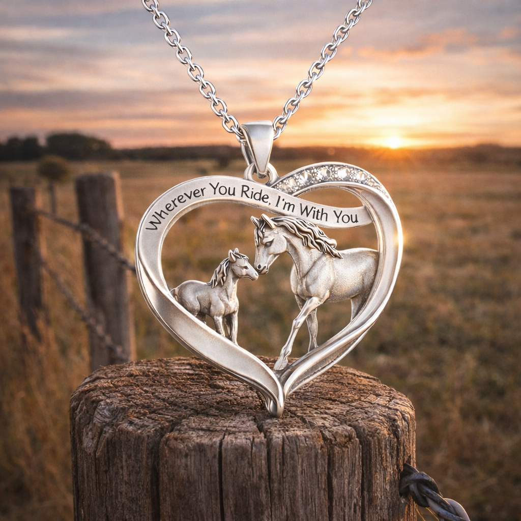 🐎 Mother & Daughter Horse Necklace