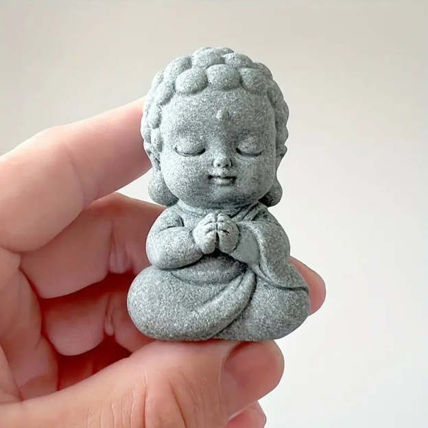  Handcrafted Stone Jizo Zen Statues