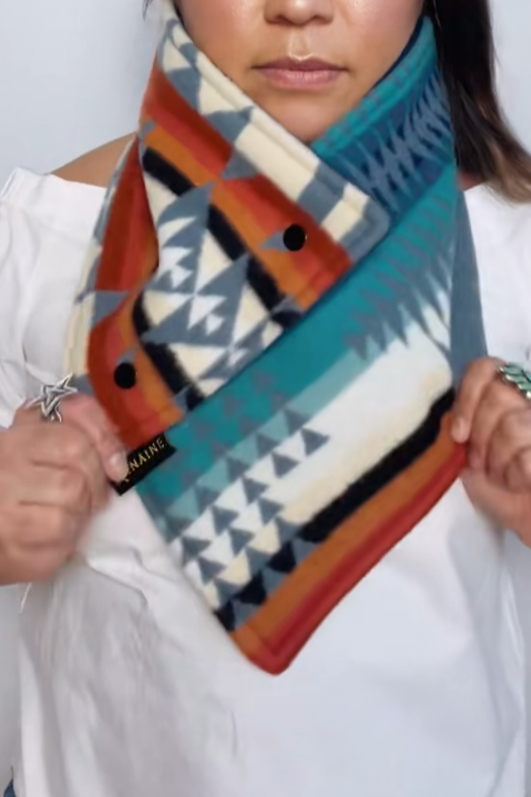 Vintage Ethnic Aztec Print Scarf