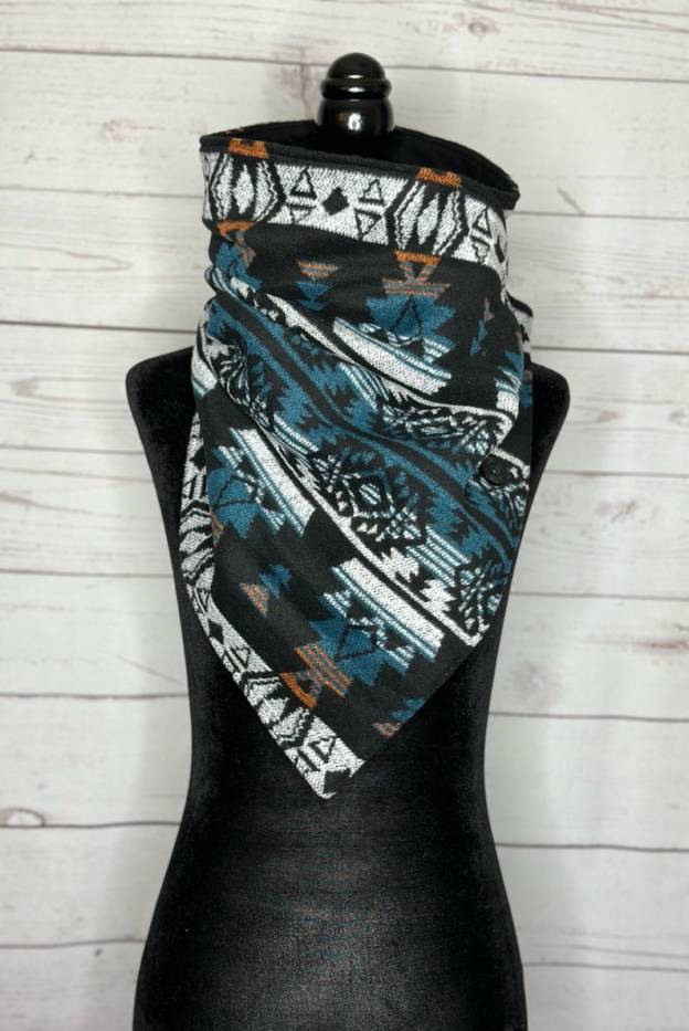 Regal Western Aztec Warm Neck Hood