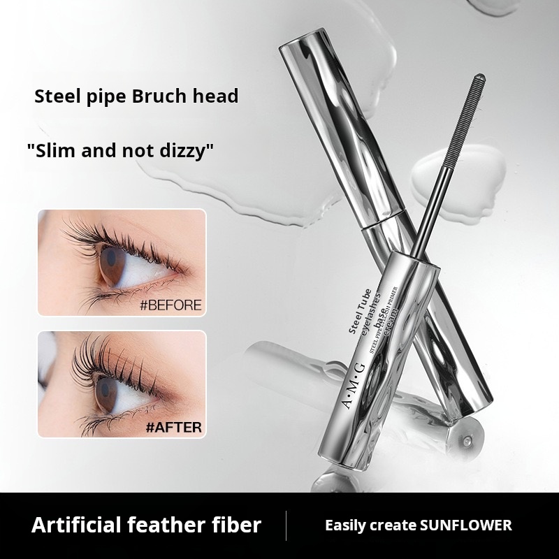 Three-capital, the same eyelash primer, waterproof, long, curly, non-smudging, natural and long-lasting, styling steel tube mascara women