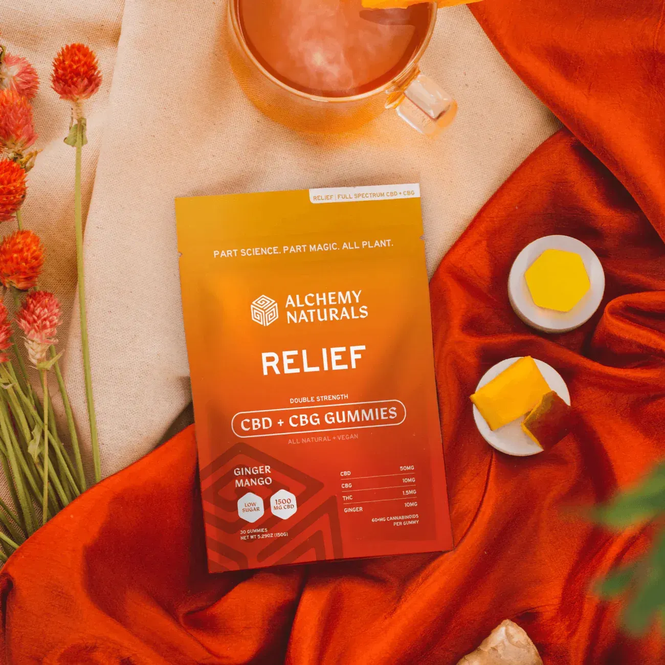 Alchemy Naturals Relief CBG Gummies