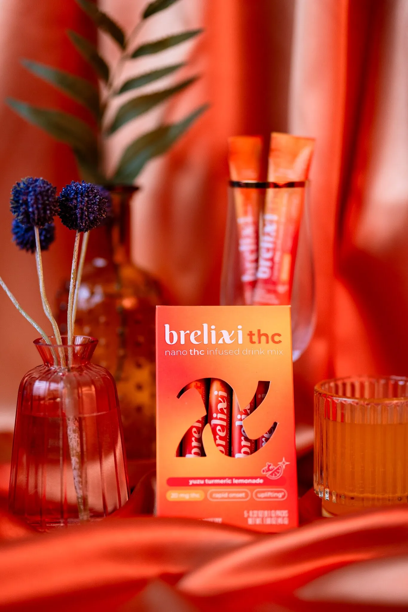 Brelixi yuzu + turmeric thc lemonade drink mix 5-pack