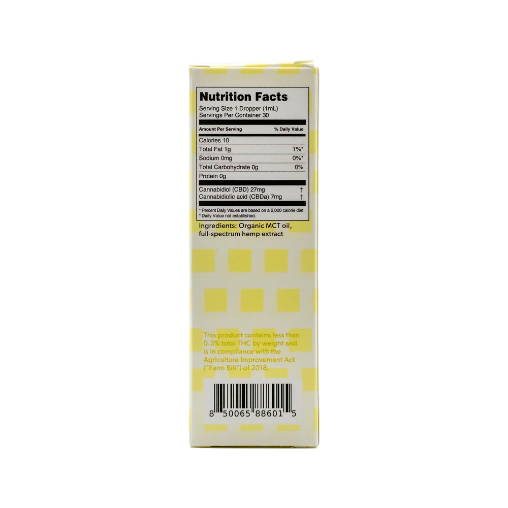 East Fork CBDA Tincture • 800MG CBD + 200MG CBDA