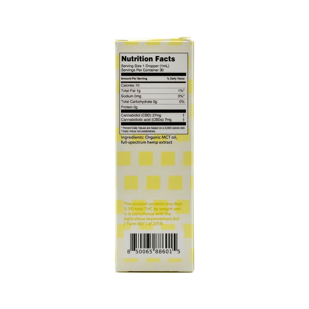 East Fork CBDA Tincture • 800MG CBD + 200MG CBDA