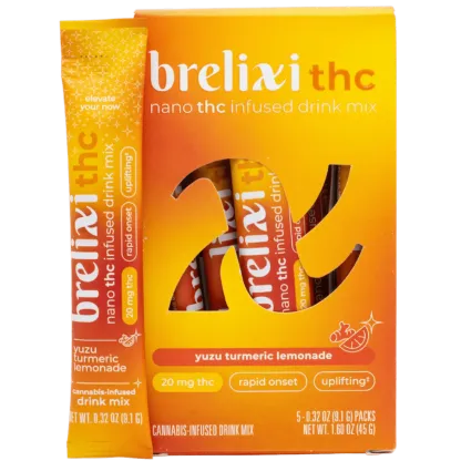 Brelixi yuzu + turmeric thc lemonade drink mix 5-pack