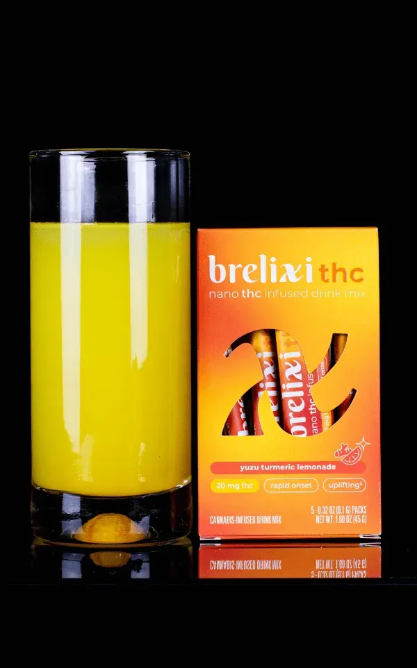 Brelixi yuzu + turmeric thc lemonade drink mix 5-pack