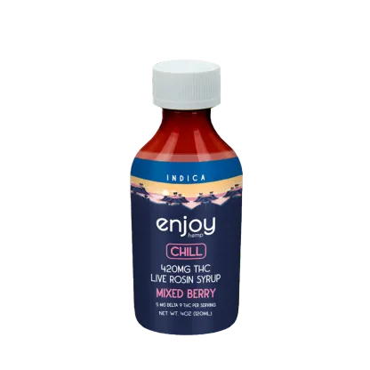 Enjoy Hemp Chill Delta 9 THC Live Rosin Syrup 420mg - Mixed Berry (Indica)