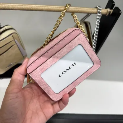 Zip Card Case In Signature Canvas