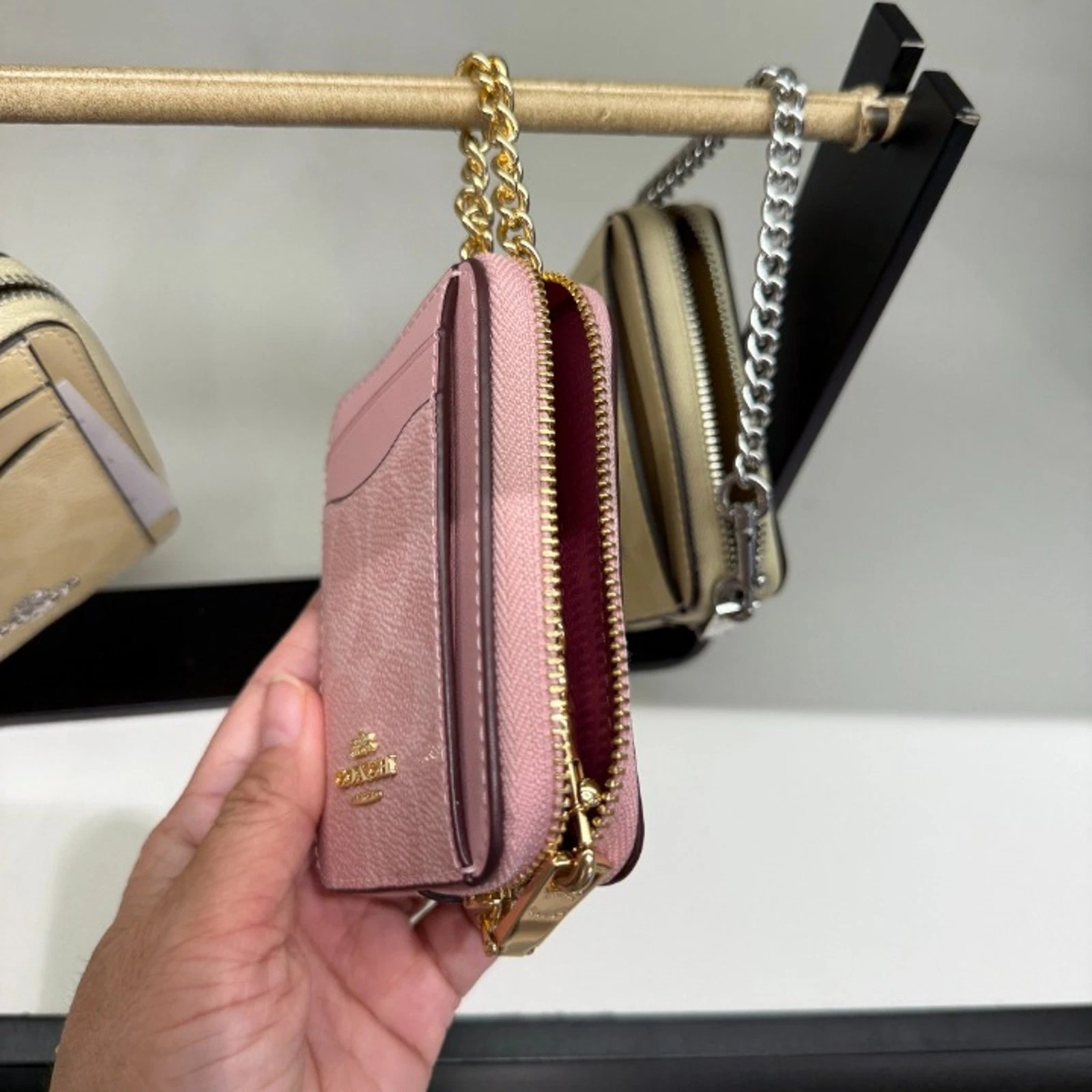 Zip Card Case In Signature Canvas