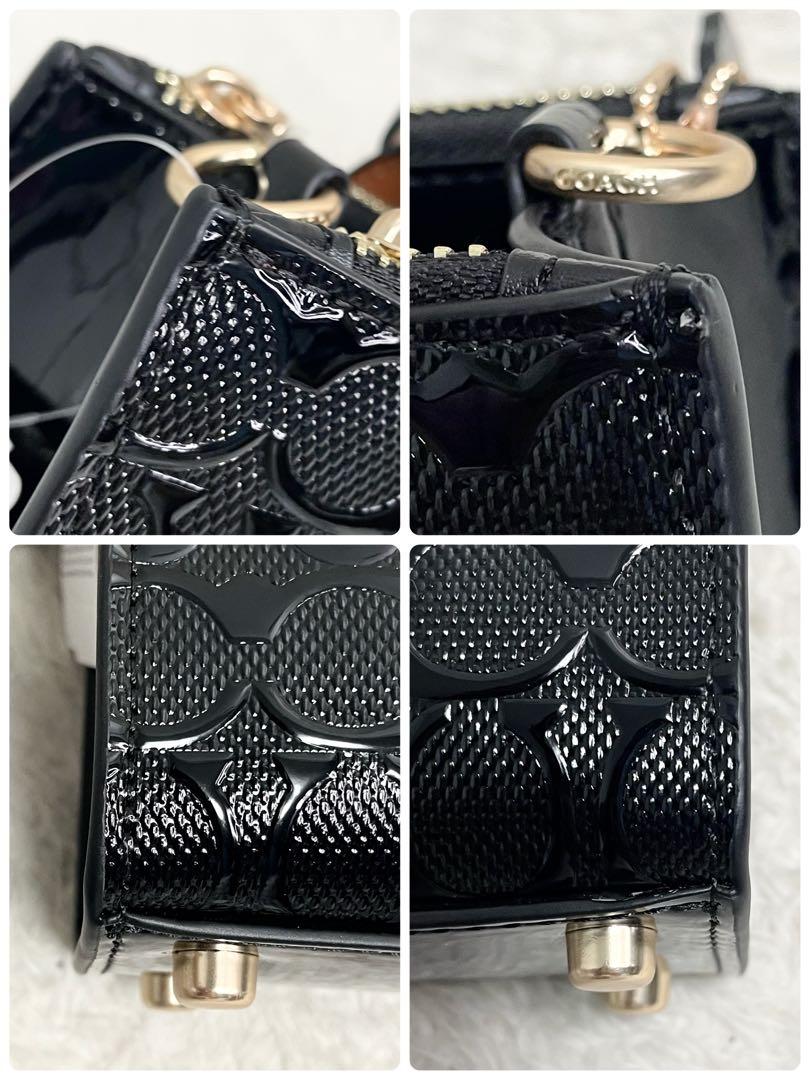 Nina Small Tote Bag Signature Patent leather New Outlet