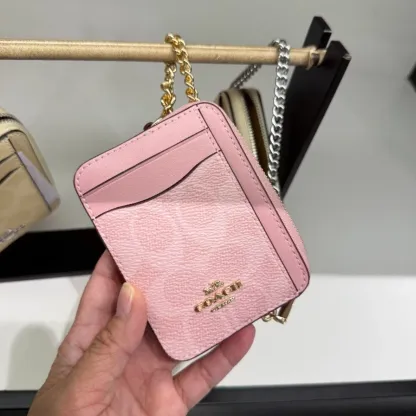 Zip Card Case In Signature Canvas