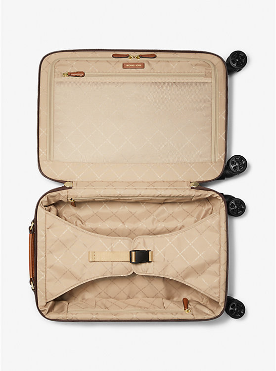 Small Signature Logo Suitcase - BROWN
