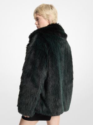 Faux Fur Peacoat