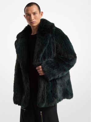 Faux Fur Peacoat
