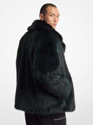 Faux Fur Peacoat