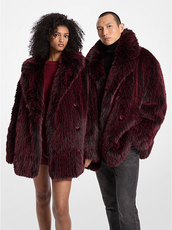 Faux Fur Peacoat