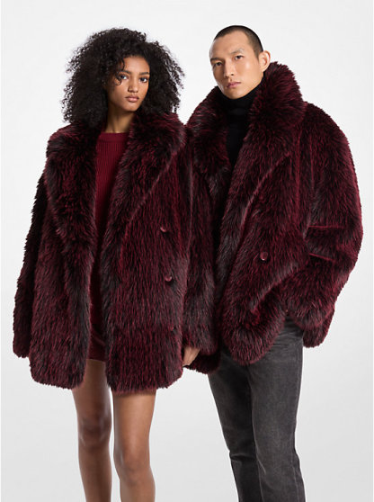 Faux Fur Peacoat