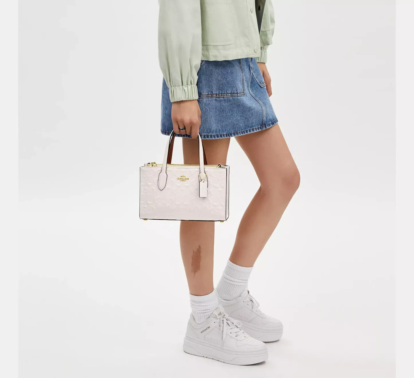 Nina Small Tote Bag Signature Patent leather New Outlet