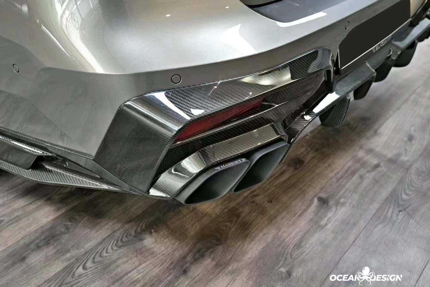2023-2025 BMW G70 7 Series M Sport MSY Dry Carbon Rear Diffuser & Exhaust Tips