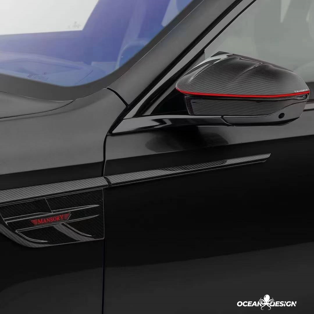 2023-2025 BMW G70 7 Series M Sport MSY Dry Carbon Fiber Fender Trim