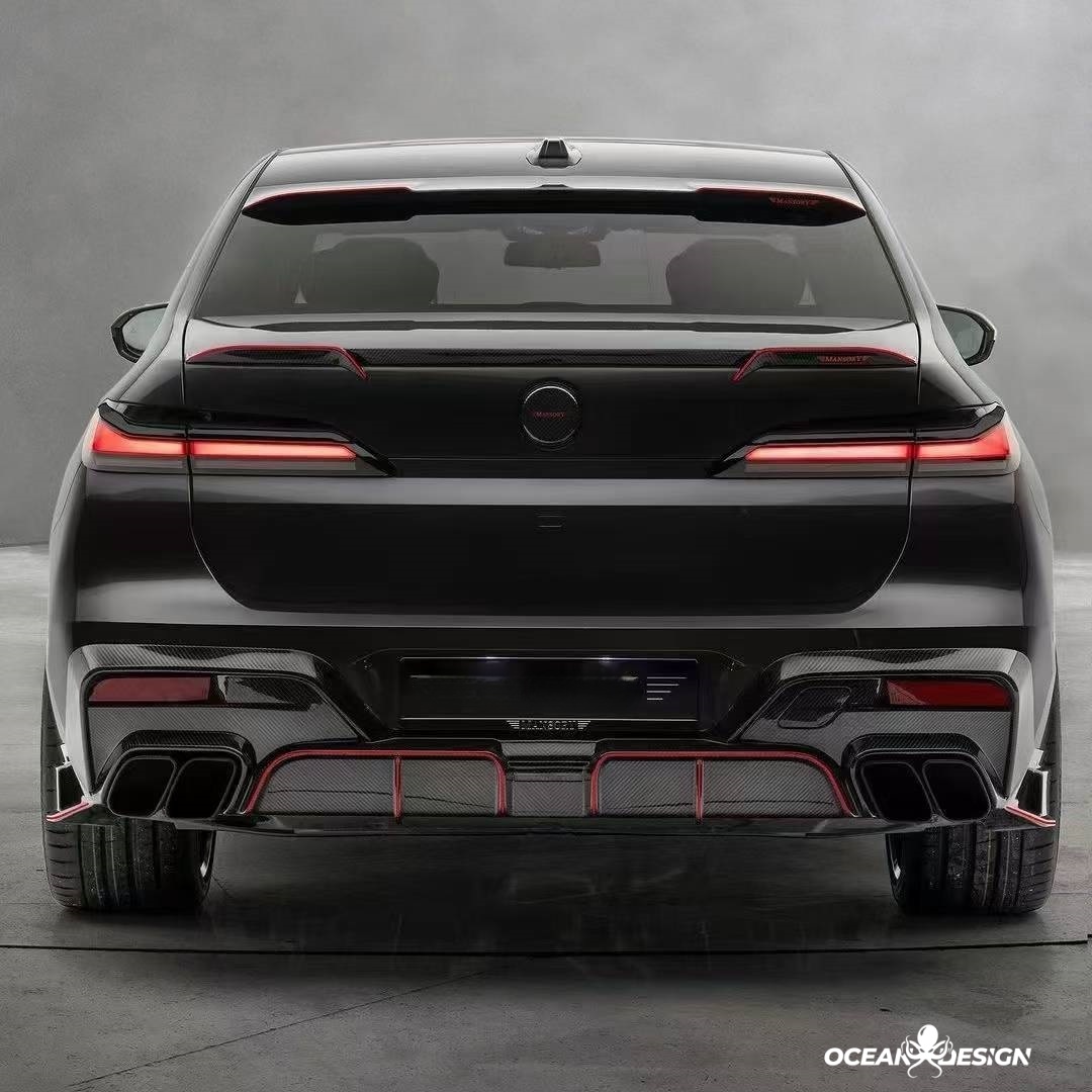 2023-2025 BMW G70 7 Series M Sport MSY Dry Carbon Roof Spoiler