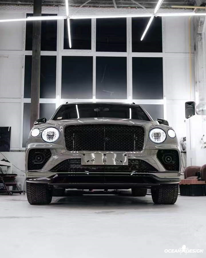 2021-2025 Bentley Bentayga V8 S Dry Carbon Front Lip Splitter High-End Upgrade 