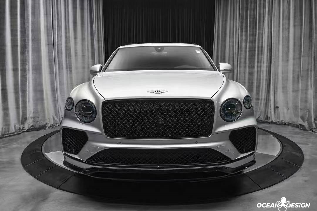 2021-2025 Bentley Bentayga V8 S Dry Carbon Front Lip Splitter High-End Upgrade 