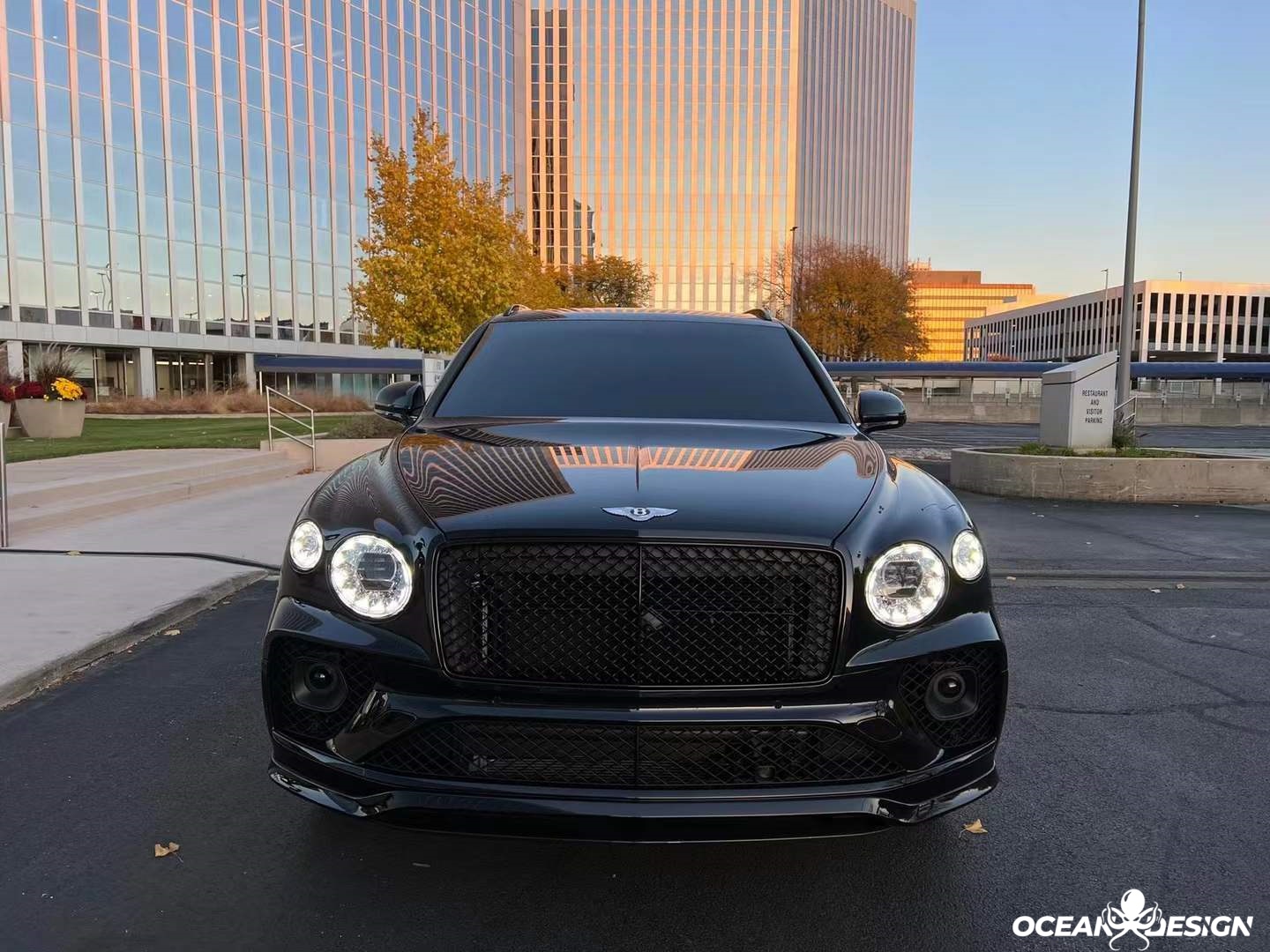 2021-2025 Bentley Bentayga V8 S Dry Carbon Front Lip Splitter High-End Upgrade 