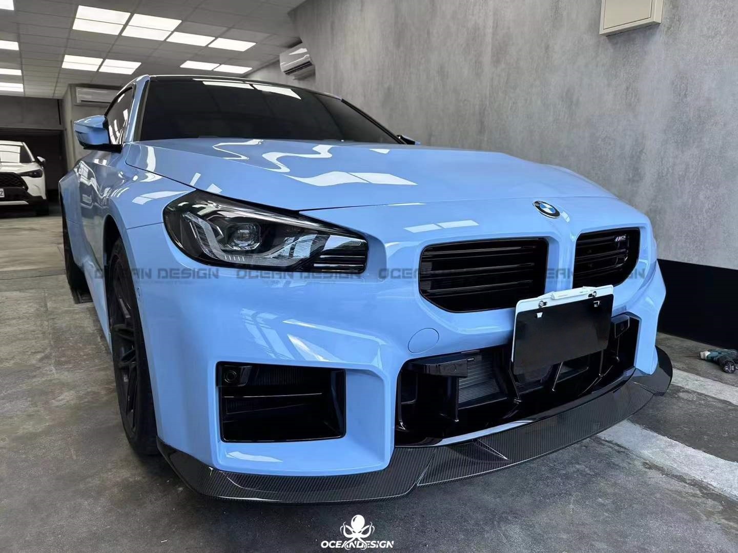 2023-2025 BMW G87 M2 R Style Dry Carbon Front Lip