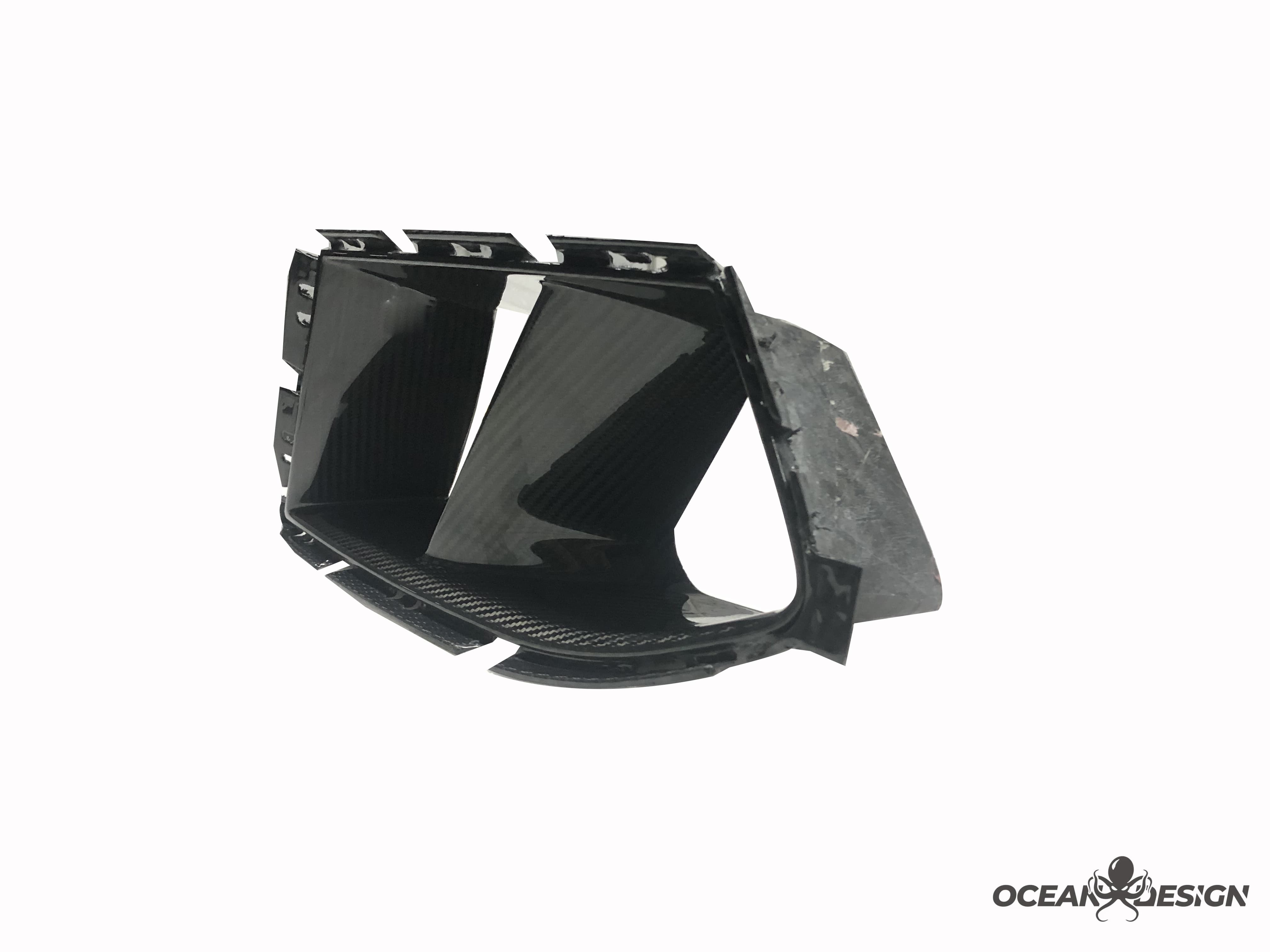 2021-2025 BMW M3 G80 / M4 G82 MP Style Front Bumper Air Intake Inserts - Dry Carbon Fiber