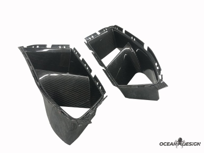 2021-2025 BMW M3 G80 / M4 G82 MP Style Front Bumper Air Intake Inserts - Dry Carbon Fiber