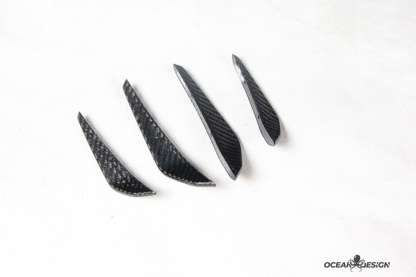 2021–2025 BMW M3 (G80) / M4 (G82) MP Style Front Canards – Dry Carbon Fiber