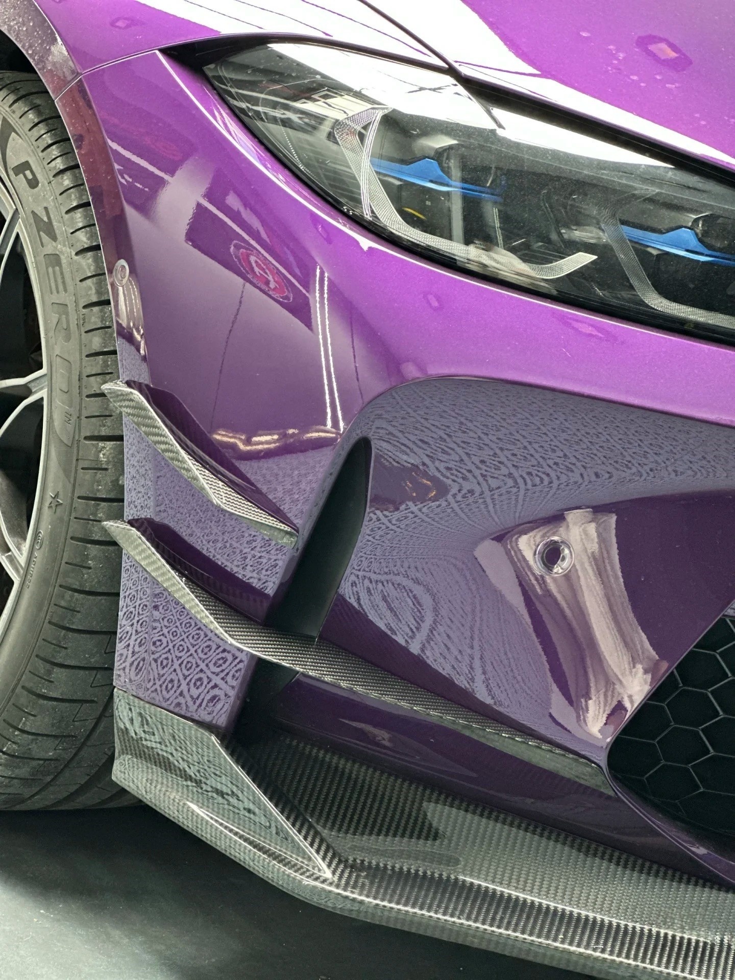 2021–2025 BMW M3 (G80) / M4 (G82) AC Style GT Canards – Dry Carbon Fiber