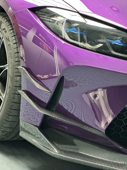 2021–2025 BMW M3 (G80) / M4 (G82) AC Style GT Canards – Dry Carbon Fiber