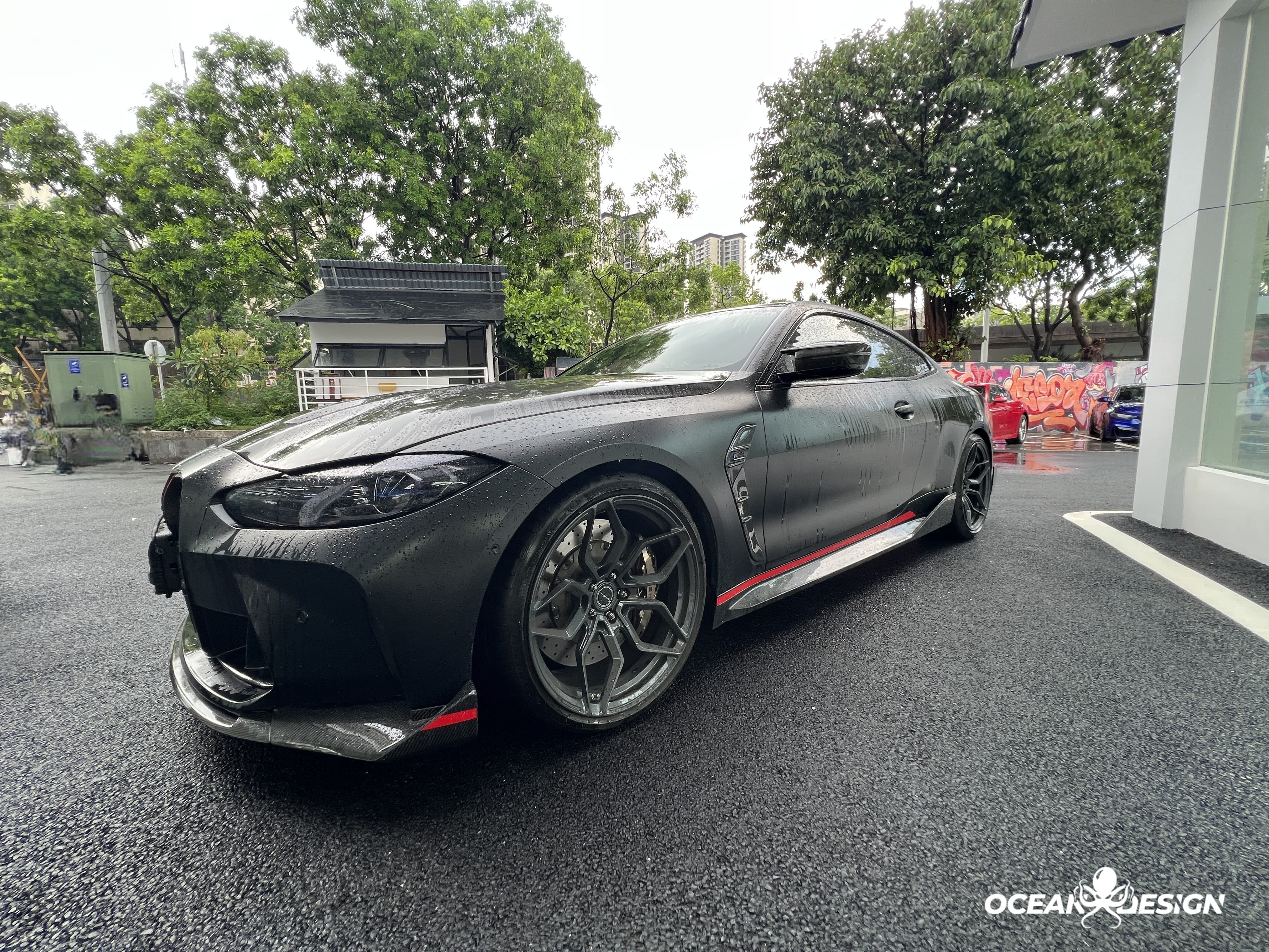 2021–2025 BMW M3 (G80) / M4 (G82) CSL Style Front Fender Trim – Dry Carbon Fiber