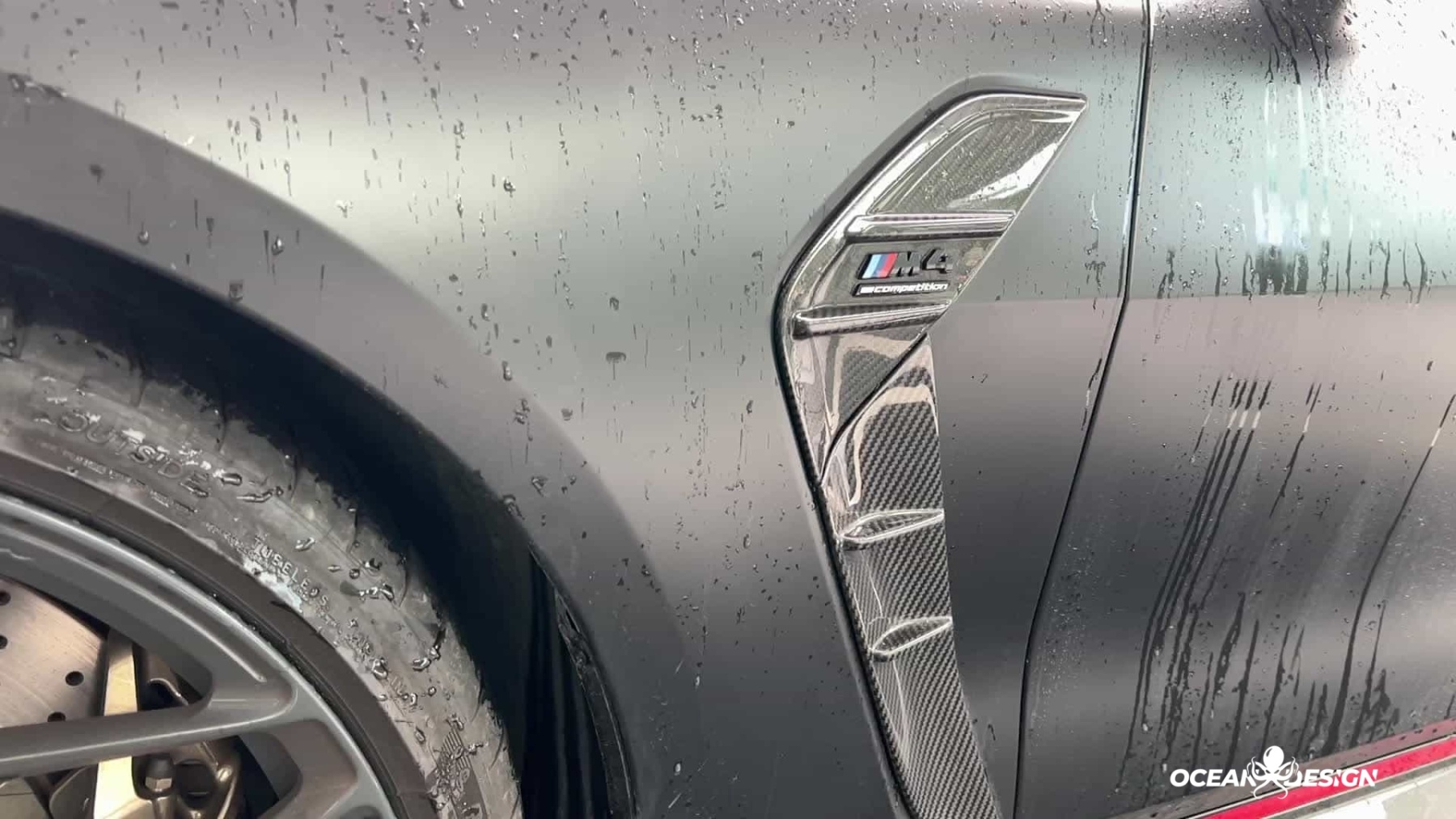 2021–2025 BMW M3 (G80) / M4 (G82) CSL Style Front Fender Trim – Dry Carbon Fiber