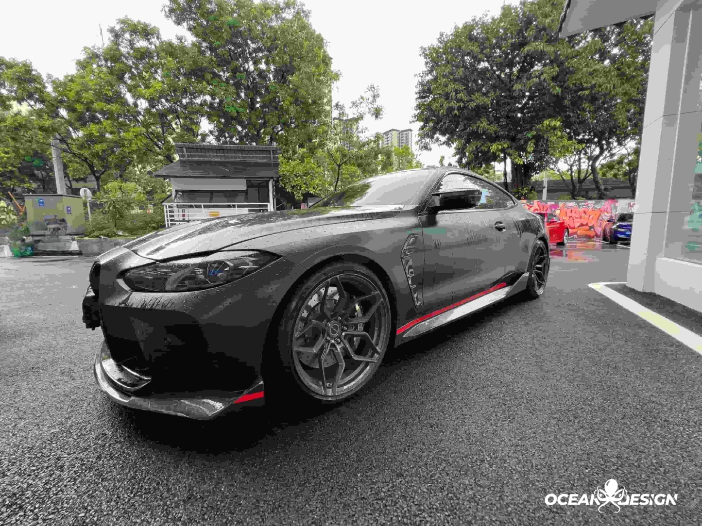 2021–2025 BMW M3 (G80) / M4 (G82) CSL Style Front Fender Trim – Dry Carbon Fiber