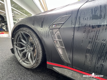 2021–2025 BMW M3 (G80) / M4 (G82) CSL Style Front Fender Trim – Dry Carbon Fiber