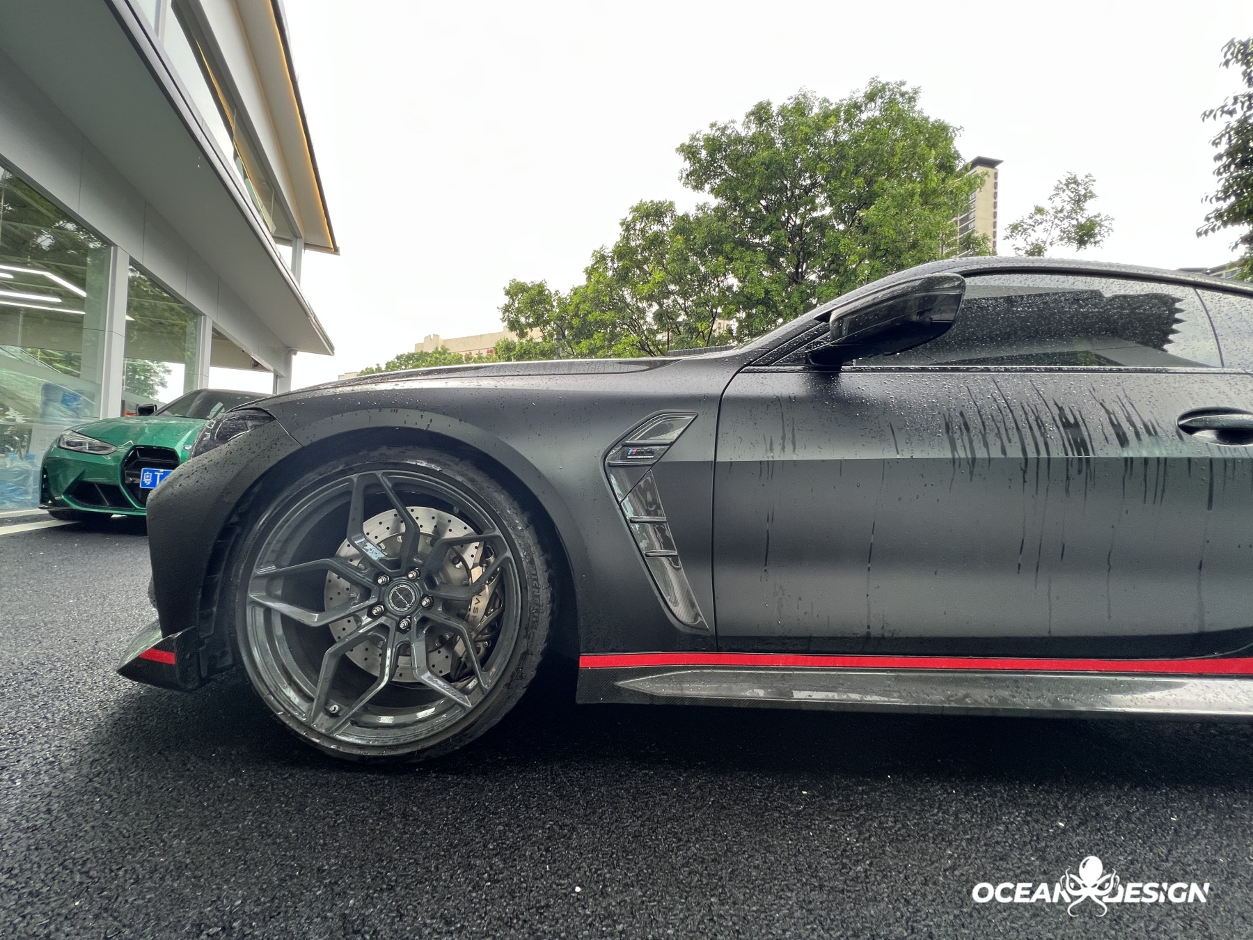 2021–2025 BMW M3 (G80) / M4 (G82) CSL Style Front Fender Trim – Dry Carbon Fiber