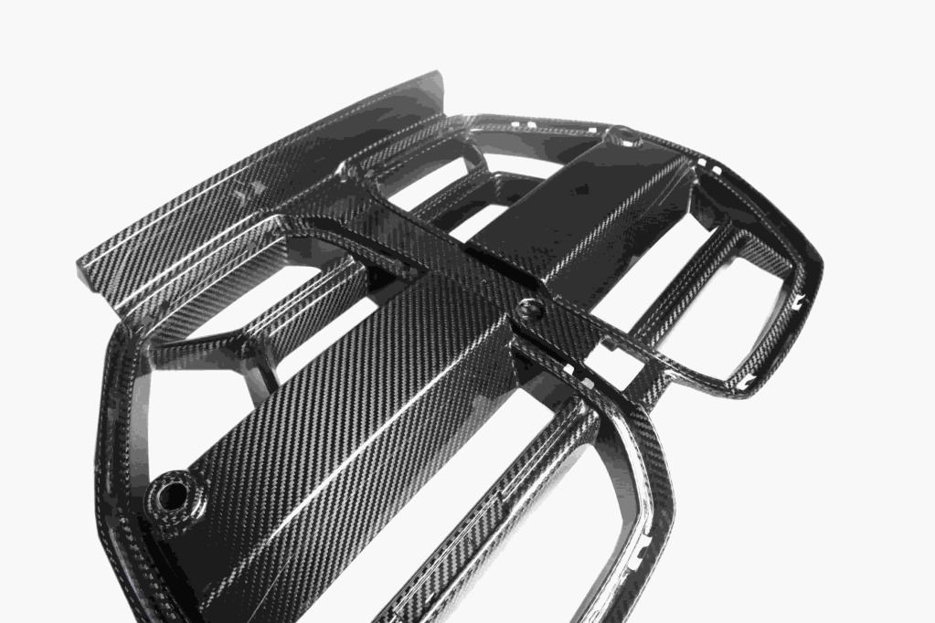 BMW M3 (G80) / M4 (G82) V-Style Dry Carbon Front Grille – 3K Matte Finish