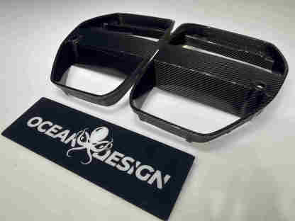 BMW M3 (G80) / M4 (G82) V-Style Dry Carbon Front Grille – 3K Matte Finish
