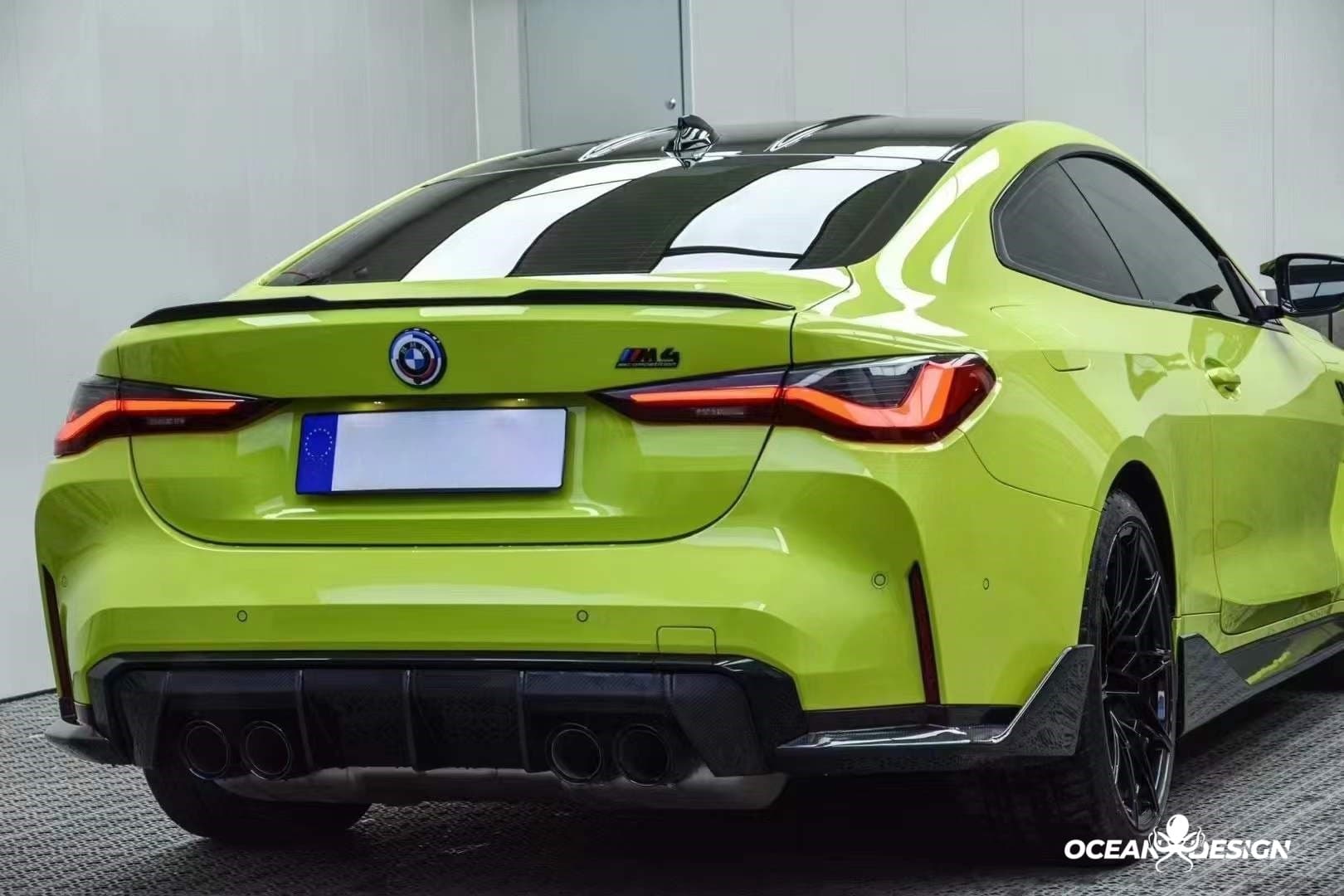 2021–2025 BMW M3 (G80) / M4 (G82) MP Style Rear Diffuser – Dry Carbon Fiber